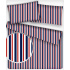Decorative children's cotton fabrics, by the meter. Blue and Red Stripes