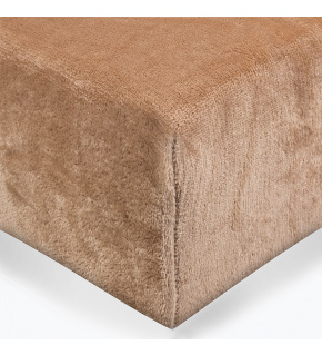 Microfleece sheet color brown 180x200