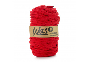 Cotton cord 9mm, 50m, red 160