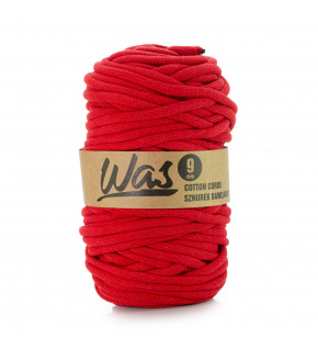 Cotton cord 9mm, 50m, red 160