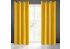 Blackout curtain with eyelets MUSTARD 135X250 cm Blackout curtain with eyelets MUSTARD 135X250 cm