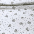 Cotton fabric 100% cotton, 125 g/m², width 160 cm, gray dandelion on white