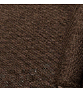 Water-repellent fabric Imitation linen, 220 g/m², width 160 cm, light brown