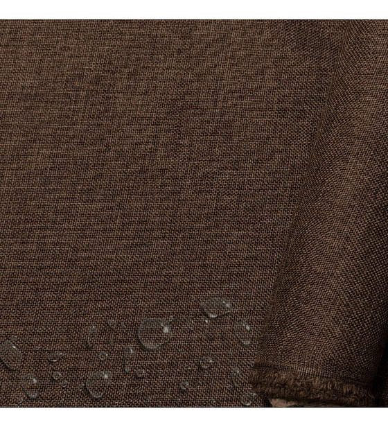 Water-repellent fabric Imitation linen, 220 g/m², width 160 cm, light brown