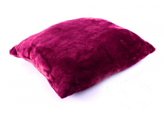 Velvet Pillowcase Color Burgundy, 40X40cm