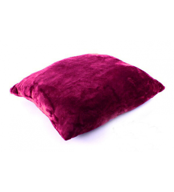 Velvet Pillowcase Color Burgundy, 40X40cm