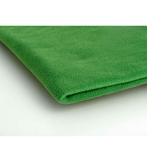Microfleece fabric color green 1.55 m x 0.33 m