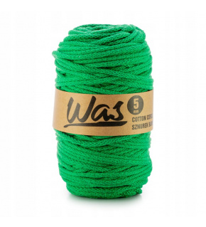 Cotton cord 5mm, 100m, color green 220