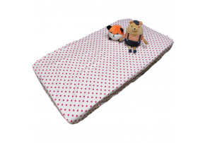 Cotton fitted crib sheet with elastic 120x60 cm