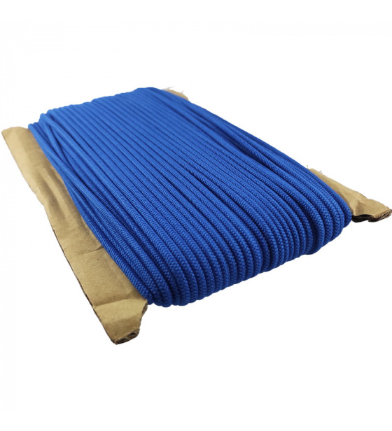 Round colored elastic, 3 mm, 50 m, cornflower color