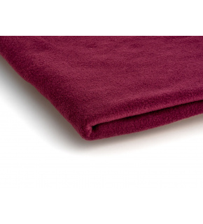 Polar fleece fabric 200 g/m², width 150 cm, burgundy, by the meter