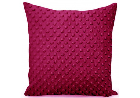 Microfleece pillow cover 40x40 cm, color Dk. Fuchsia