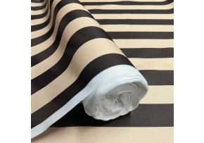 Outdoor fabric for garden loungers and hammocks, Beige-Chocolate, 5 cm