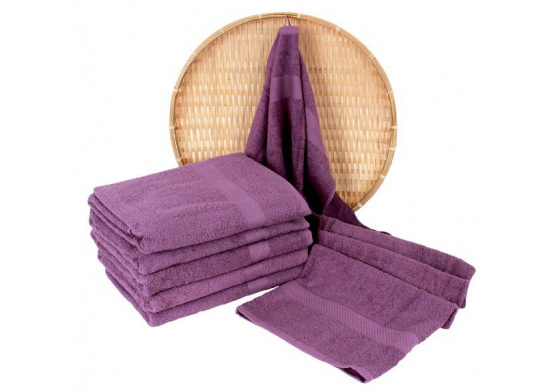 Darsi terry towel 50x100 cm, color purple
