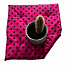 Seat cushion 40x40x2cm Black Dot on Amaranth
