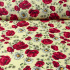 Cotton Fabric Poppy on Yellow