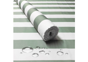 Water-repellent material, Strips Gray-green