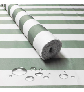Waterproof fabric Premium, 190 g/m², width 160 cm, gray-green stripes