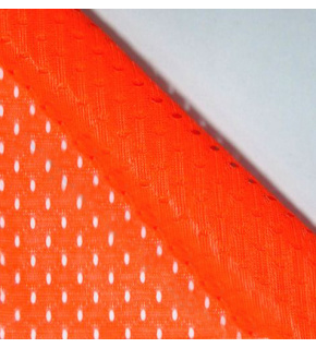 Polyester mesh for clothing Orange neo, 2x2mm eye