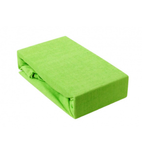 Fitted sheet 160x200 cm Jersey, color Green