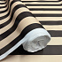 Outdoor Fabric Pergola (Oxford), 200 g/m², width 160 cm, beige-chocolate stripes 5 cm