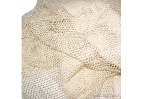 Cotton net, 100% cotton, medium mesh 2x2 mm. Beige Cotton net, 100% cotton, medium mesh 2x2 mm. Beige
