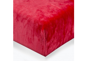 Microfleece Sheet Color Red 140x200
