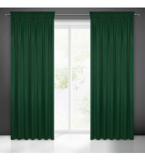 Blackout curtain with pleating tape TM. GREEN 135X270 cm