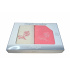 Set of Terry Towels 2 pcs, color Pink and Ecru