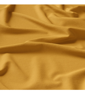 Solid-colored cotton fabric, 125 g/m², width 160 cm, mustard