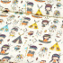 Cotton fabrics, width 160 cm, pattern Christmas 008