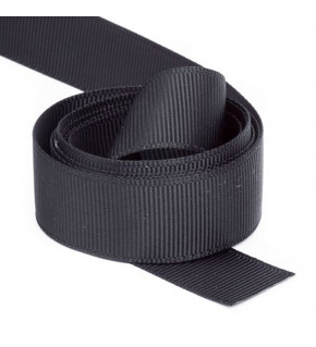 Grosgrain ribbon, color black, 30 mm, package 50 m