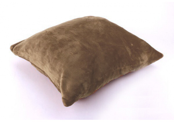 Velvet Pillowcase, Taupe Color, 40X40cm