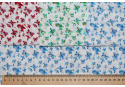 Percale cotton fabrics. Butterflies on Mint