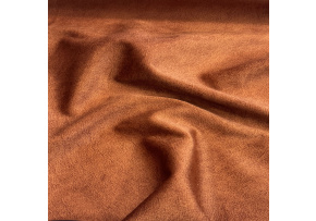 Velvet upholstery fabric Salvador Rust for furniture, by the meter - Pet Proof