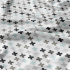 Cotton fabric 100% cotton, 125 g/m², width 160 cm, blue pluses on white 5 cm