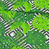 Cotton fabric 100% cotton, 125 g/m², width 160 cm, green leaves
