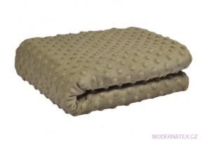 Fabric microplush Minky 380 Dot, color Cappuccino
