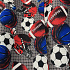 Waterproof fabric Kodura PVC coating 600D, 360 g/m², width 150 cm, balls on grey