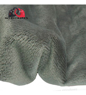 Minky fabric, solid color, 220 g/m², width 160 cm, gray