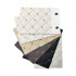 Swatch of Upholstery Fabrics Quilted Eco Leather MIX, 15x19 cm